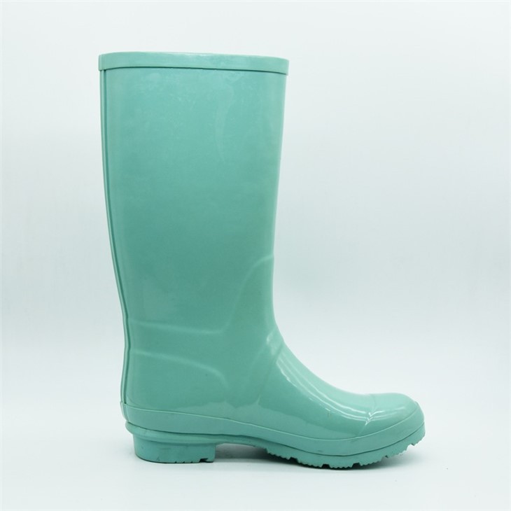 Solid Green Rubber Boots