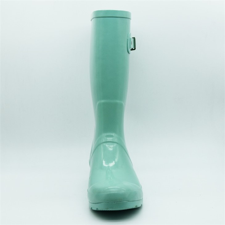 Solid Green Rubber Boots