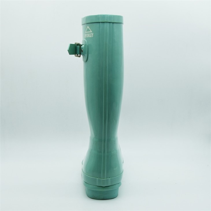 Solid Green Rubber Boots