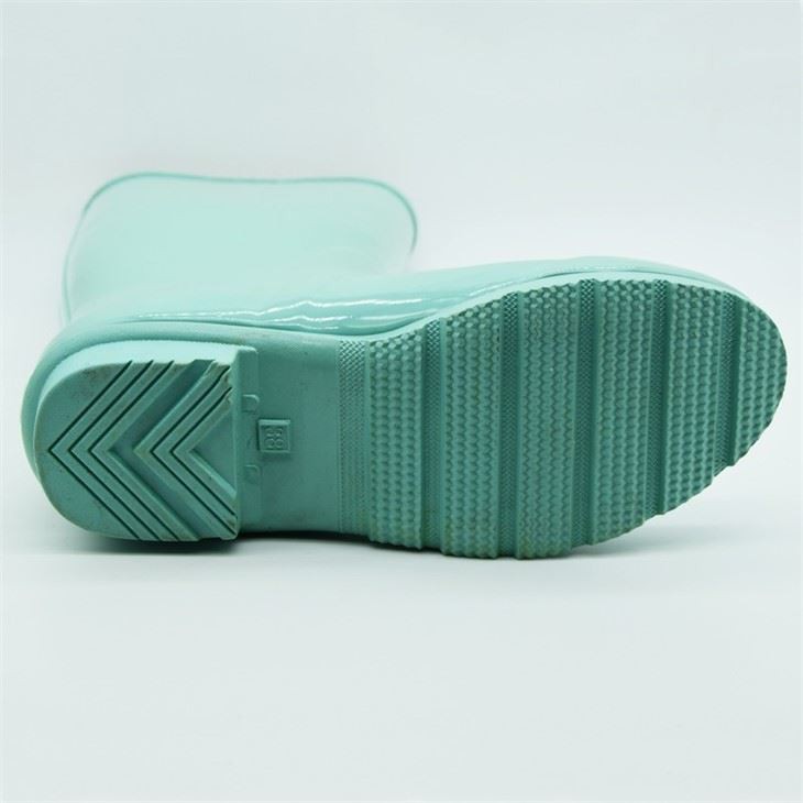 Solid Green Rubber Boots